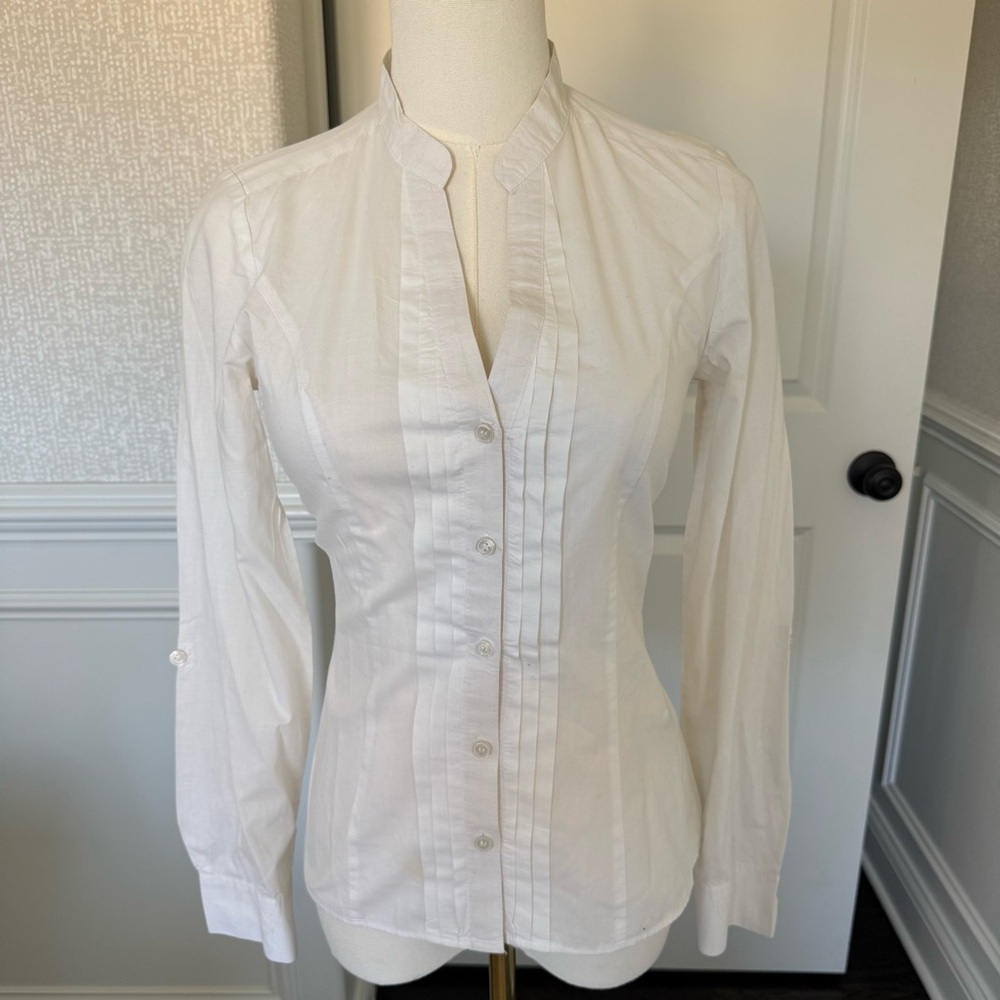 H&M Cream Button-Down Women's Shirt Size 2